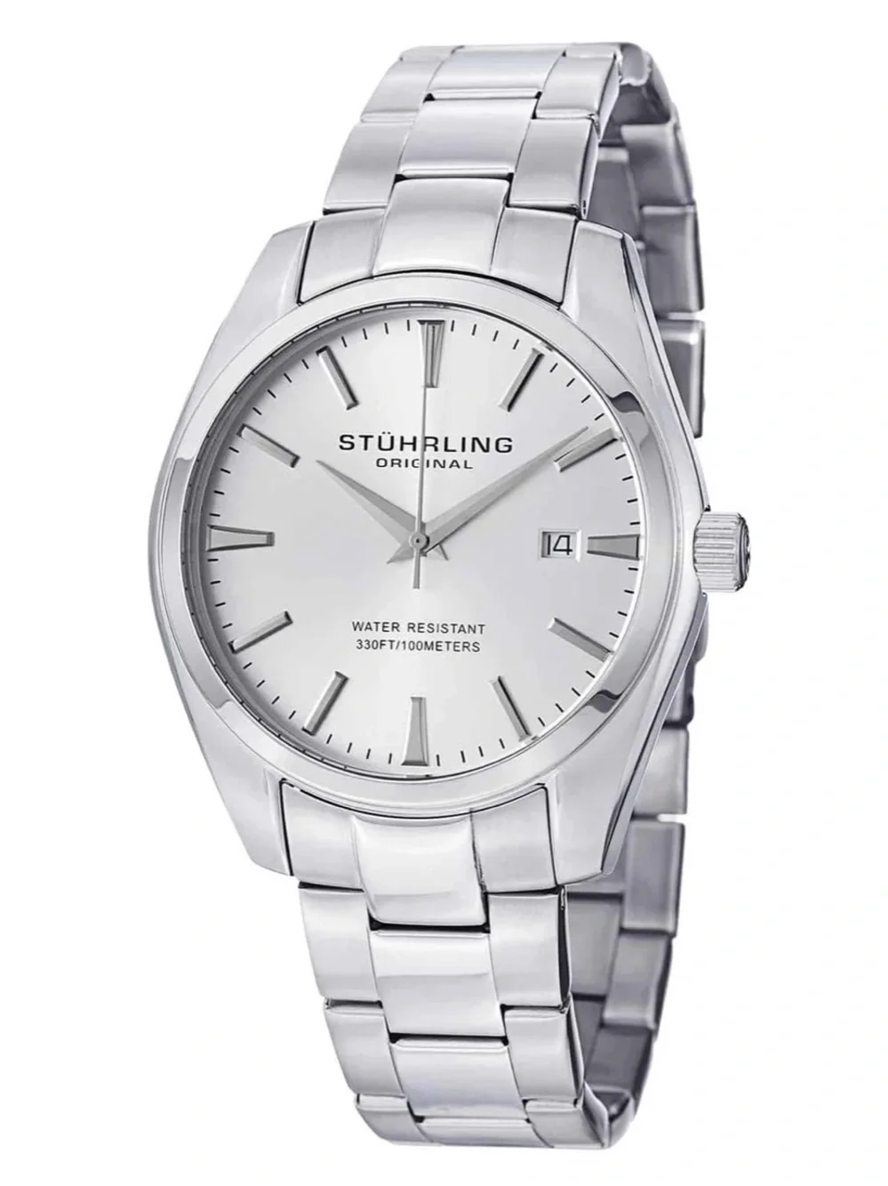 Stührling Original Silver Stainless Steel Men's Watch - Ascot Prime